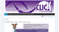 Desktop Screenshot of click-formation.com